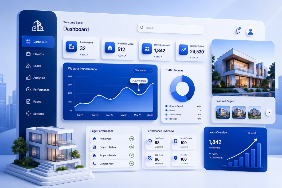 real estate web development